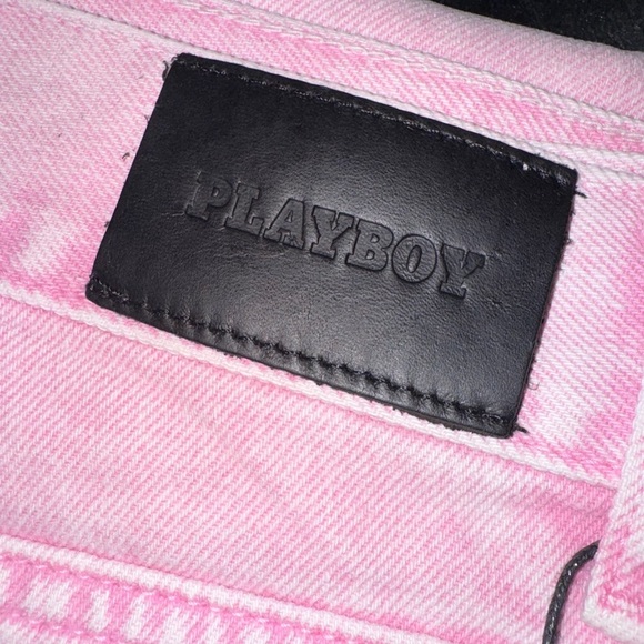 NWT Playboy Jeans Size 29 Pink Denim Wide Leg - Picture 5 of 5